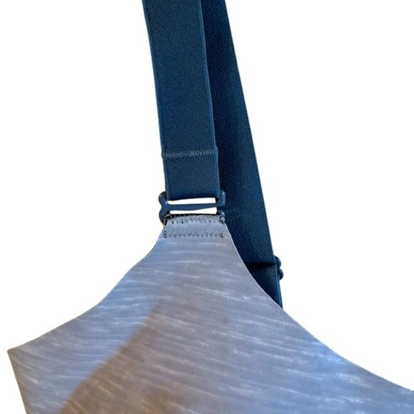 Knix Padded Evolution Bra Reversible Size 6 Gray/Black/Blue Straps - Picture 5 of 10